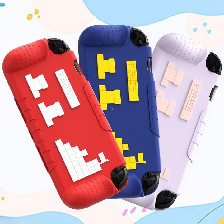 For Nintendo Switch 2 Game Console Anti-Slip And Anti-Drop Liquid Silicone Protective Case(Red White)