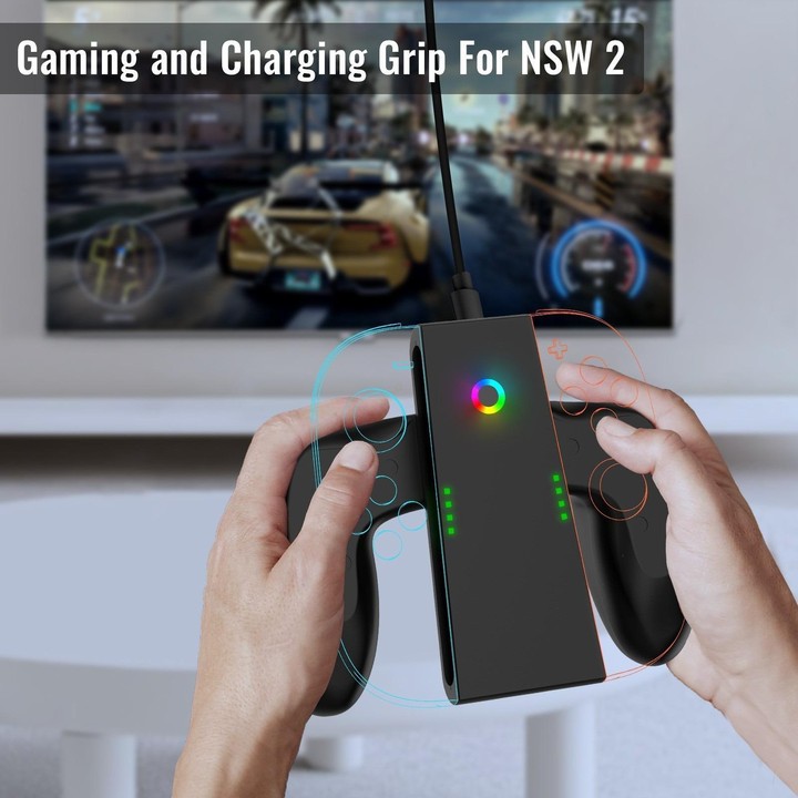 For Nintendo Switch 2 Left And Right Handle Multi-Function Rechargeable Grips