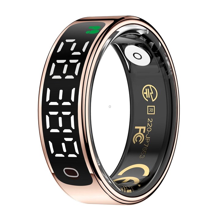 R13 SIZE 11 Smart Ring, Support Heart Rate / Blood Oxygen / Sleep Monitoring / Motion Sensing Game(Rose Gold)
