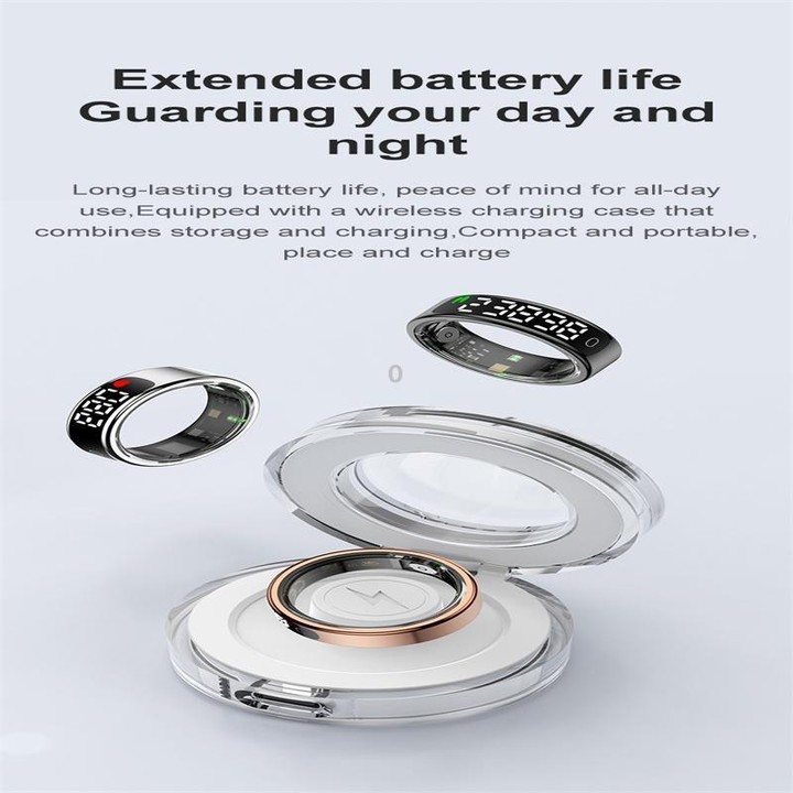 R13 SIZE 11 Smart Ring, Support Heart Rate / Blood Oxygen / Sleep Monitoring / Motion Sensing Game(Silver)