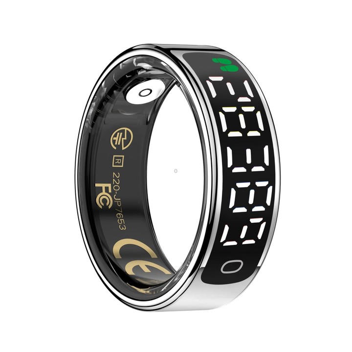 R13 SIZE 11 Smart Ring, Support Heart Rate / Blood Oxygen / Sleep Monitoring / Motion Sensing Game(Silver)