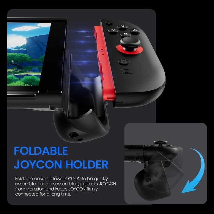 For Nintendo Switch 2 Game Machine Shockproof TPU+PC Protective Case(Black)
