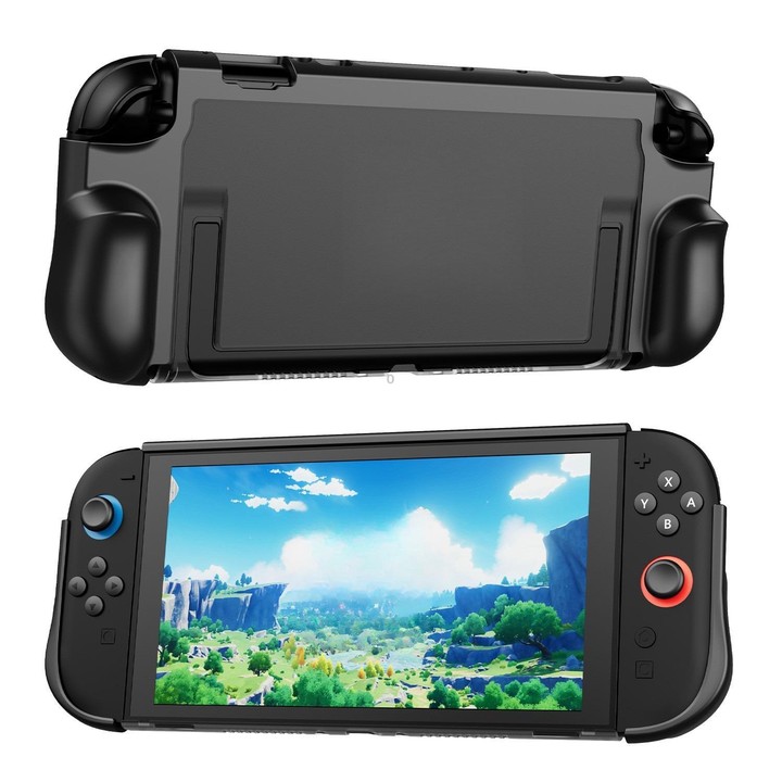 For Nintendo Switch 2 Game Machine Shockproof TPU+PC Protective Case(Pink)