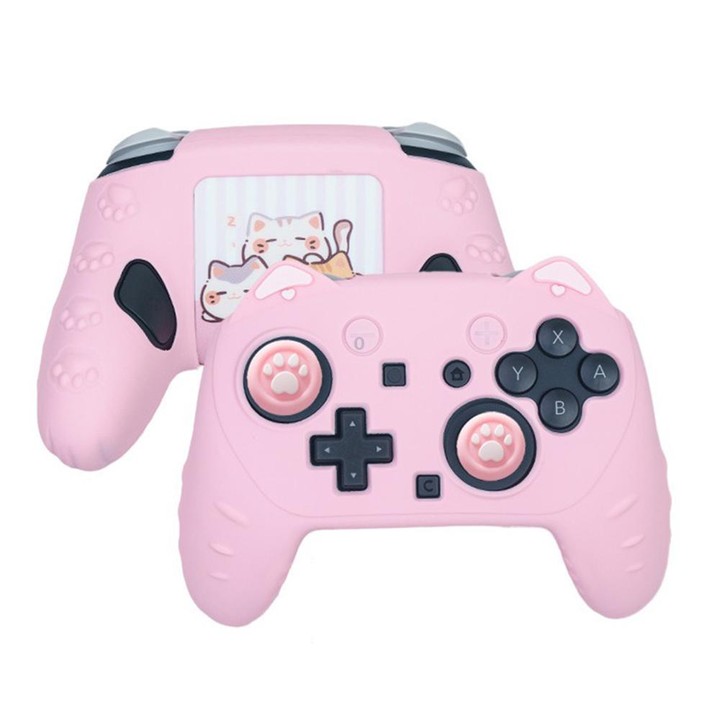 For Nintendo Switch 2 Pro Game Controller Silicone Protective Cover(Pink)