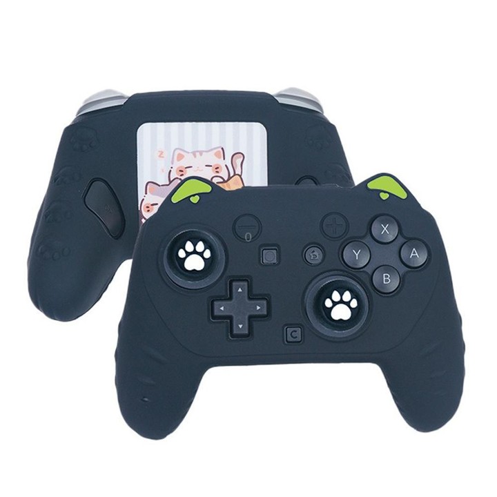 For Nintendo Switch 2 Pro Game Controller Silicone Protective Cover(Black)