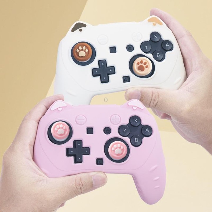 For Nintendo Switch 2 Pro Game Controller Silicone Protective Cover(Beige)