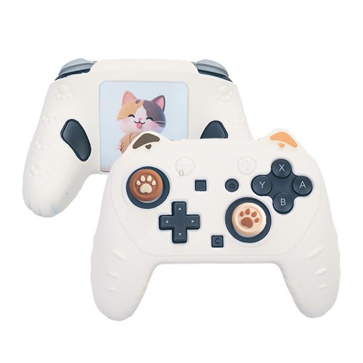 For Nintendo Switch 2 Pro Game Controller Silicone Protective Cover(Beige)