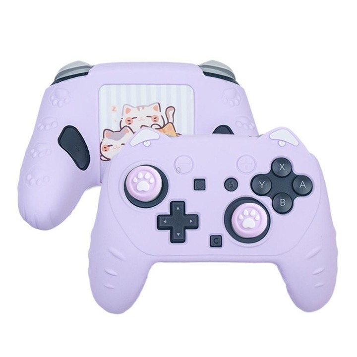 For Nintendo Switch 2 Pro Game Controller Silicone Protective Cover(Purple)