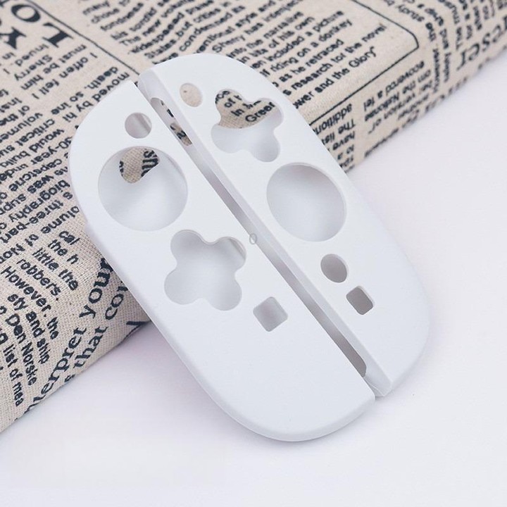 For Nintendo Switch 2 Game Controller Half-Cover Silicone Protective Cover(White)