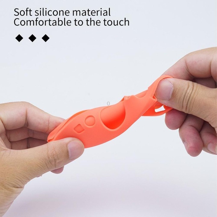 For Nintendo Switch 2 Game Controller Half-Cover Silicone Protective Cover(Orange Blue)