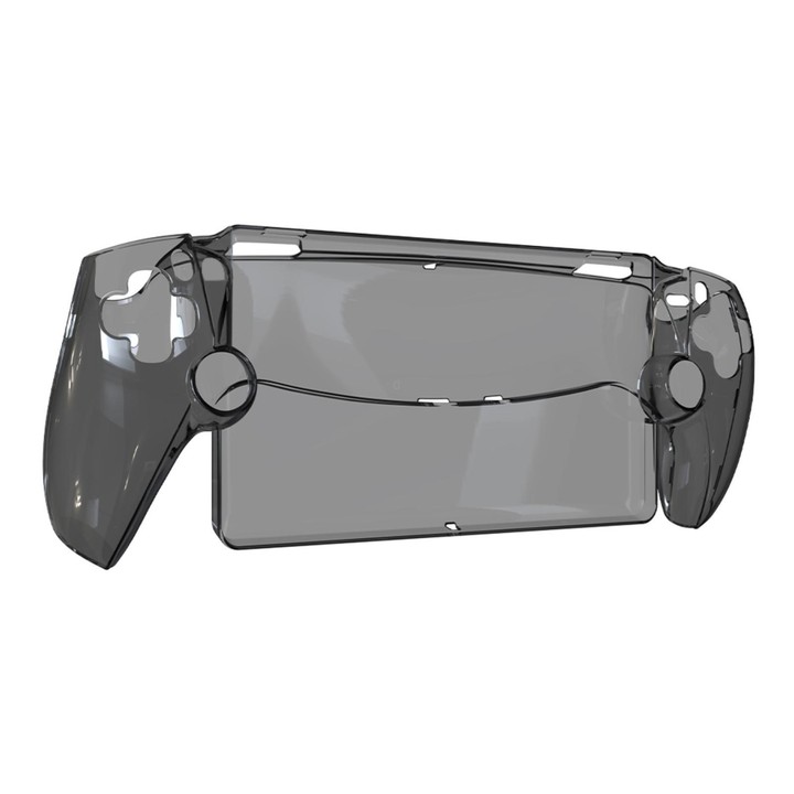 For Sony PS5 Streaming Handheld Console Crystal Clear PC Protective Case(Transparent Black)