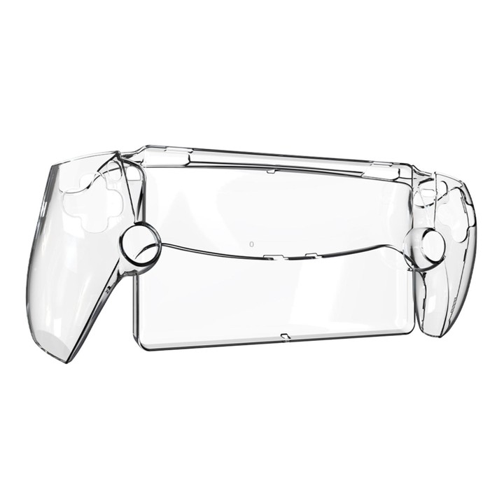 For Sony PS5 Streaming Handheld Console Crystal Clear PC Protective Case(Transparent White)