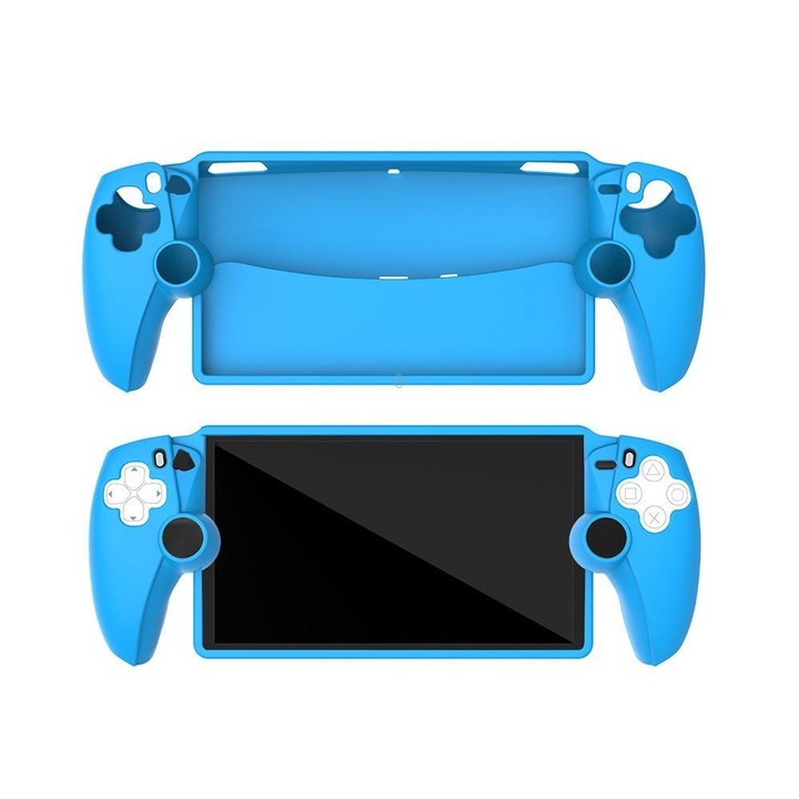 For Sony PS5 Game Console Silicone Protective Case(Blue)
