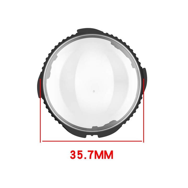 For Insta360 X4 Rotating Optical Tempered Glass Lens Guard Protective Cover(Black)
