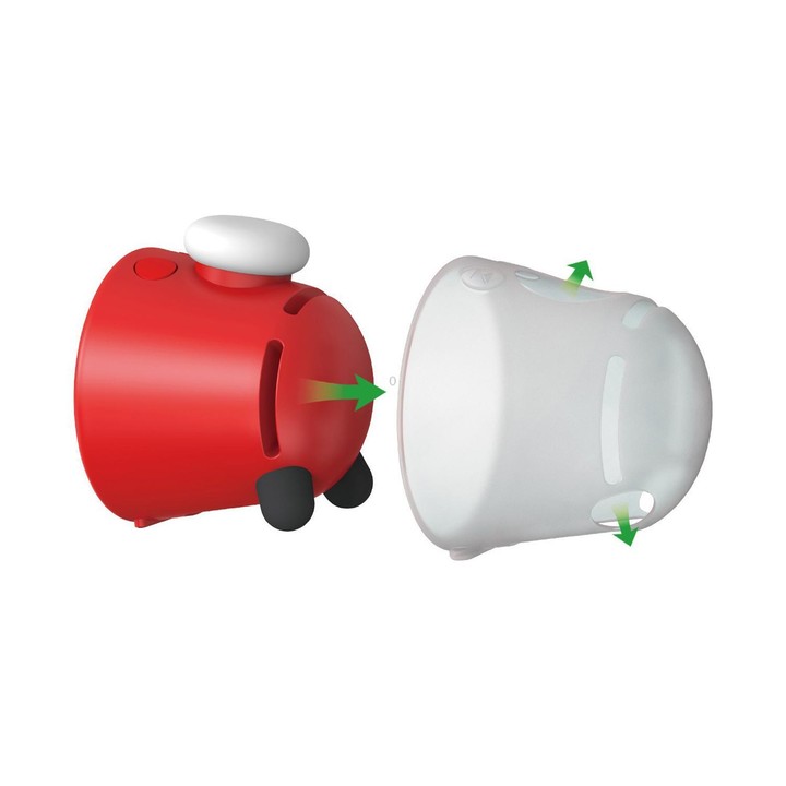 For Nintendo Sound Clock Alarmo DOBE Smart Motion Alarm Silicone Protective Case(Red)