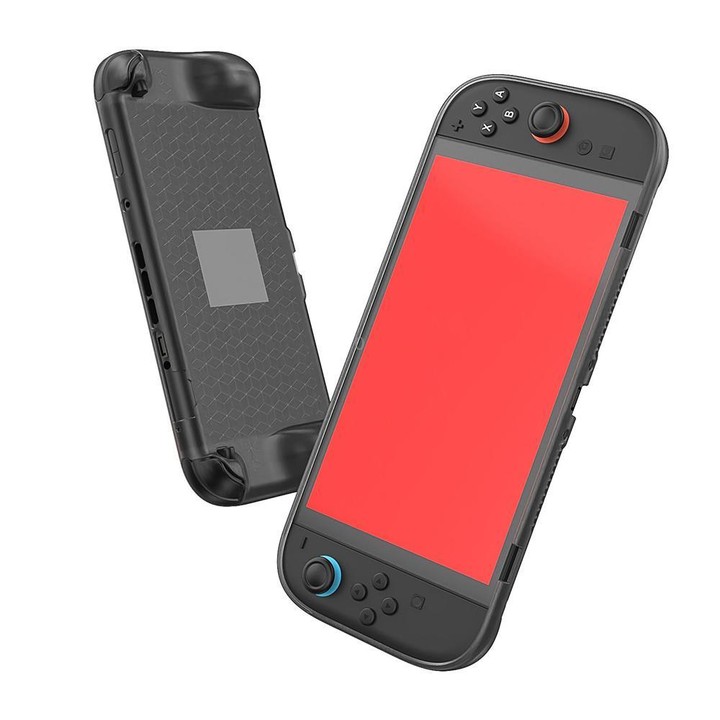 For Nintendo Switch 2 Game Console Anti-slip Integrated TPU Protective Case(Transparent Gray)