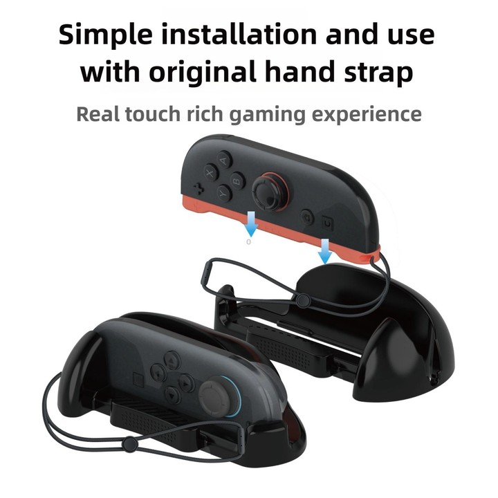 For Nintendo Switch 2 PGTECH Mini Portable Mouse with Left and Right Gaming Hand Controllers(Black)