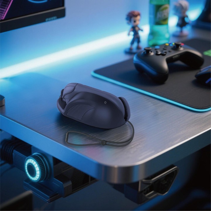 For Nintendo Switch 2 PGTECH Mini Portable Mouse with Left and Right Gaming Hand Controllers(Black)