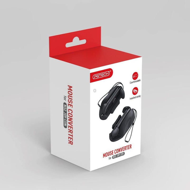 For Nintendo Switch 2 PGTECH Mini Portable Mouse with Left and Right Gaming Hand Controllers(Black)