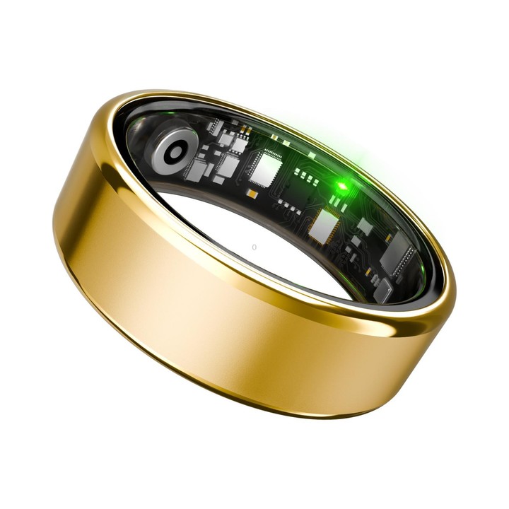 R100 SIZE 11 Smart Ring, Support Heart Rate / Blood Oxygen / Sleep Monitoring / Remote Photography(Gold)