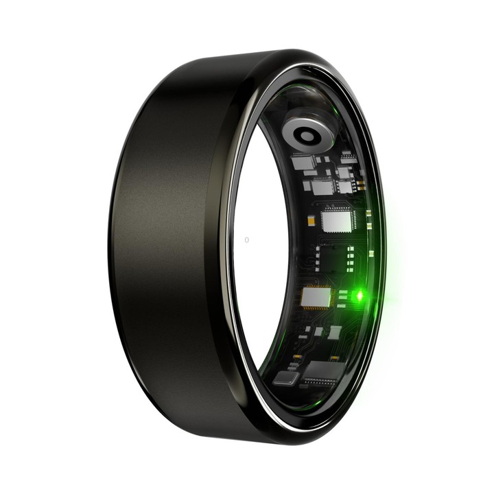 R100 SIZE 12 Smart Ring, Support Heart Rate / Blood Oxygen / Sleep Monitoring / Remote Photography(Black)