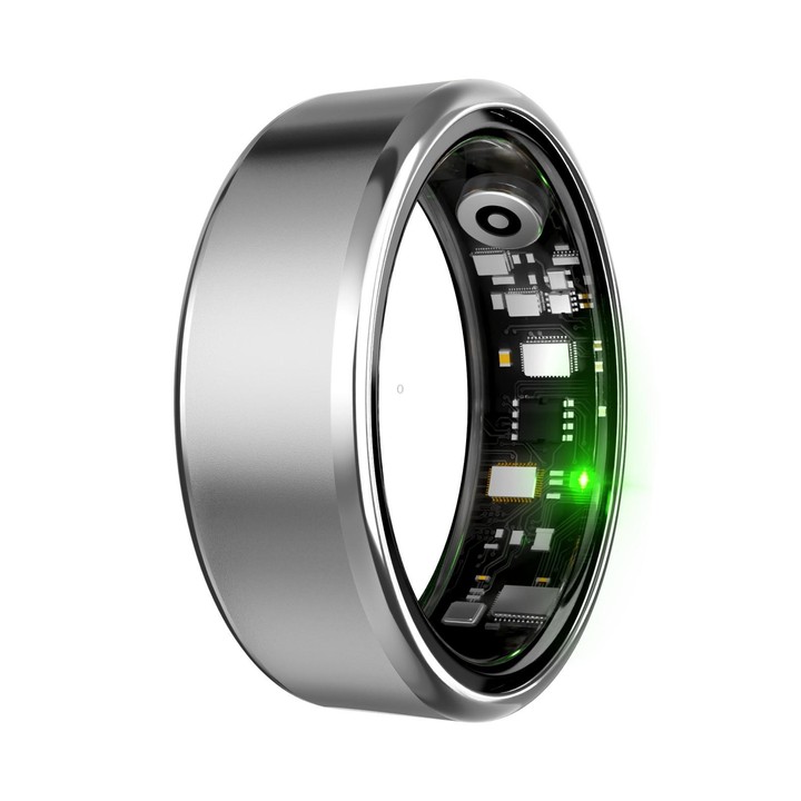 R100 SIZE 13 Smart Ring, Support Heart Rate / Blood Oxygen / Sleep Monitoring / Remote Photography(Silver)