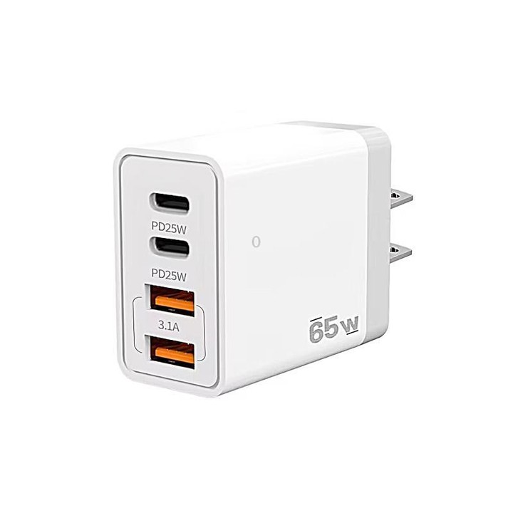 TE-PD44 Dual USB-A Dual Type-C 4-port Mobile Phone Charger US Plug
