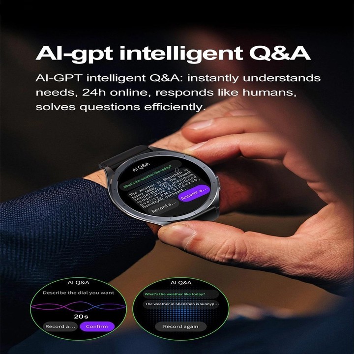 ET472 1.53 inch Color Screen BT Smart Watch Silicone Strap, Support AI-GPT Intelligent Question and Answer(Blue)