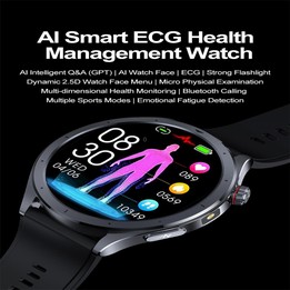 ET472 1.53 inch Color Screen BT Smart Watch Silicone Strap, Support AI-GPT Intelligent Question and Answer(Blue)
