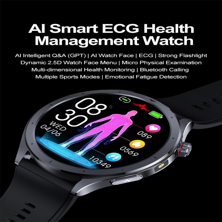 ET472 1.53 inch Color Screen BT Smart Watch Silicone Strap, Support AI-GPT Intelligent Question and Answer(Blue)