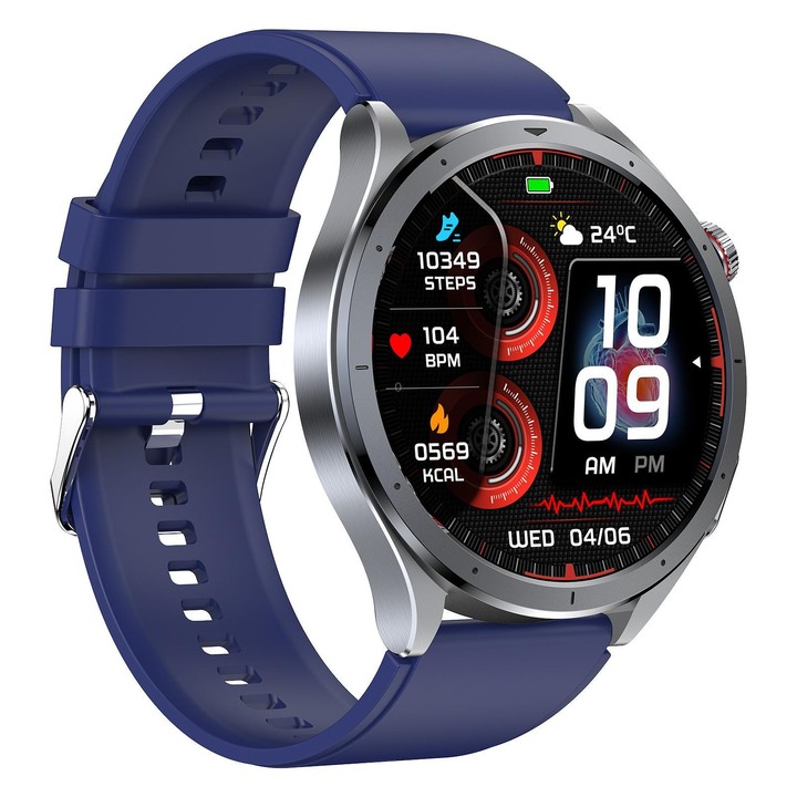 ET472 1.53 inch Color Screen BT Smart Watch Silicone Strap, Support AI-GPT Intelligent Question and Answer(Blue)