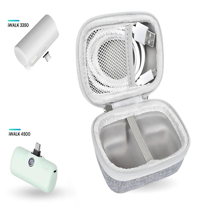 For iWALK Mini / LinkPod Small Portable Power Bank Storage Bag(Grey)