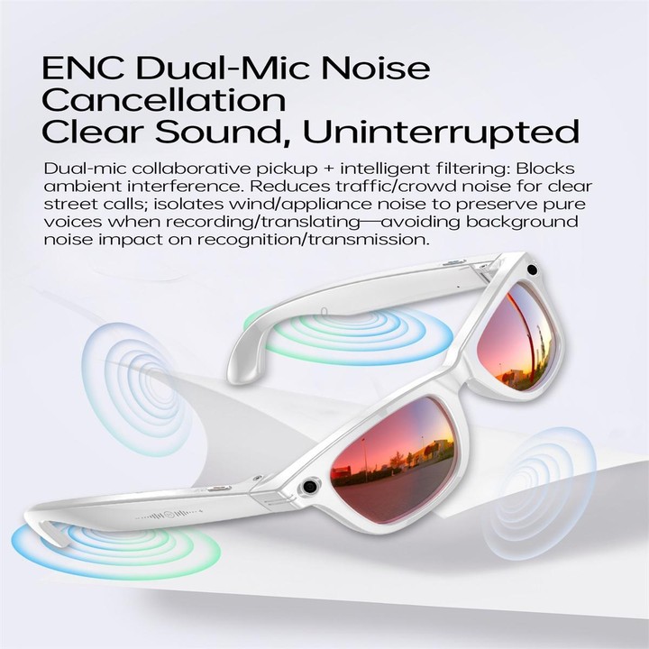 W620 Smart Glasses, Support AI Voice Wake-Up / AI Photo Recognition / AI Intelligent Translation(Photochromic Glass)