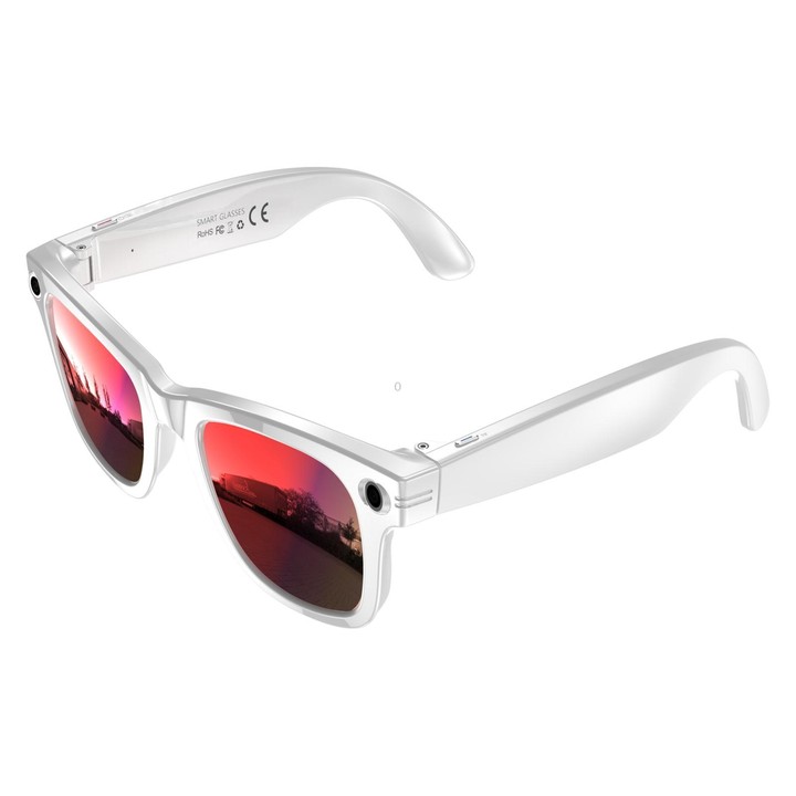 W620 Smart Glasses, Support AI Voice Wake-Up / AI Photo Recognition / AI Intelligent Translation(Red)