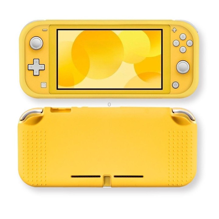 For Nintendo Switch Lite Game Console Anti-Slip Silicone Protective Case(Yellow)