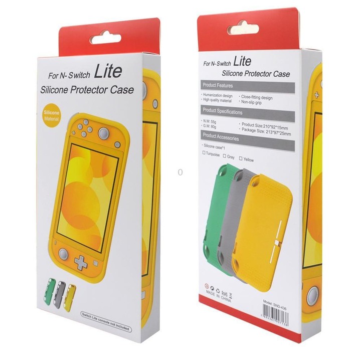 For Nintendo Switch Lite Game Console Anti-Slip Silicone Protective Case(Gray)