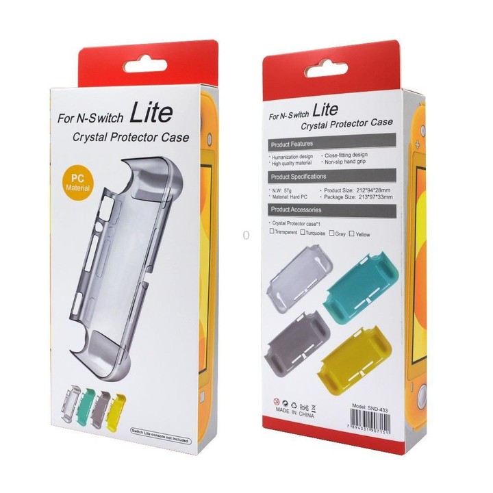 For Nintendo Switch Lite Game Console Semi-Package PC Protective Case(Green)
