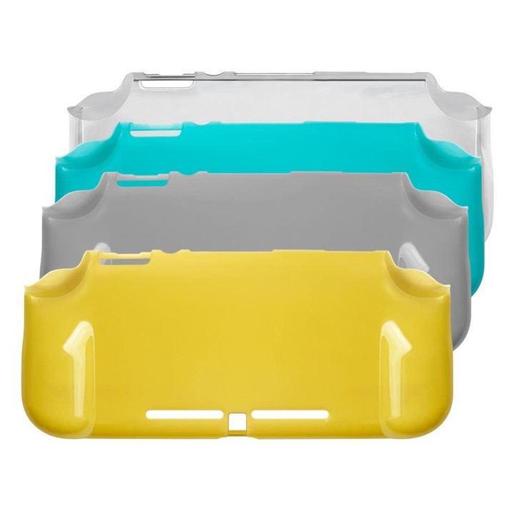 For Nintendo Switch Lite Game Console Semi-Package PC Protective Case(Silver Gray)