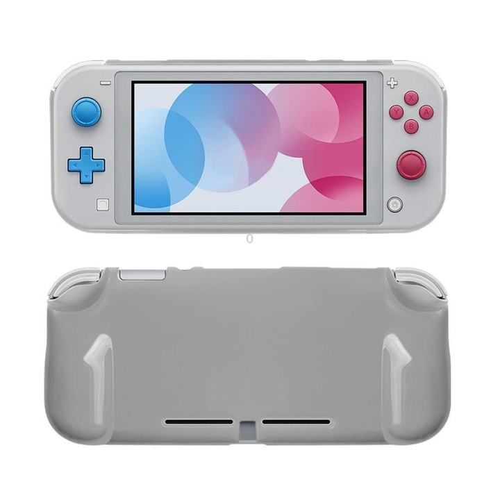 For Nintendo Switch Lite Game Console Semi-Package PC Protective Case(Transparent White)