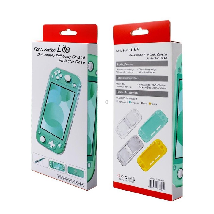 For Nintendo Switch Lite Game Console All-Inclusive PC Protective Case(Yellow)