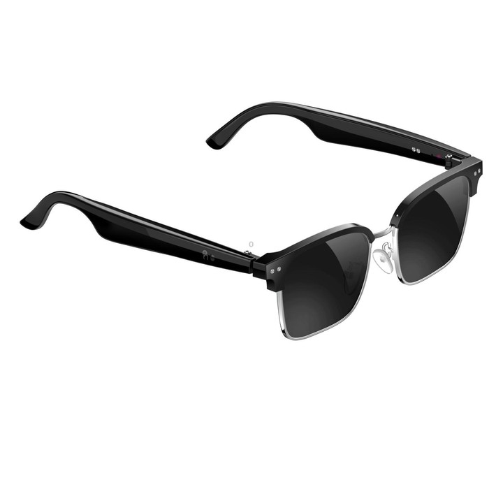 W100D Smart Glasses, Support AI Intelligent Translation / AI Conversation / BT Calling(Black)