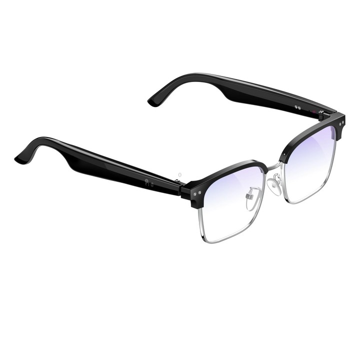 W100D Smart Glasses, Support AI Intelligent Translation / AI Conversation / BT Calling(White)