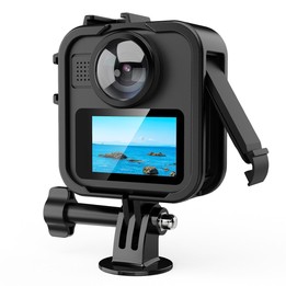 For GoPro MAX2 Plastic Frame Cage with Battery Side Cover