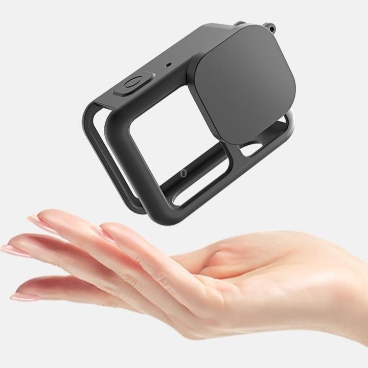 For GoPro HERO13 Black Silicone Protective Cover with Wrist Strap & Lens Cover & Side Interface Cover