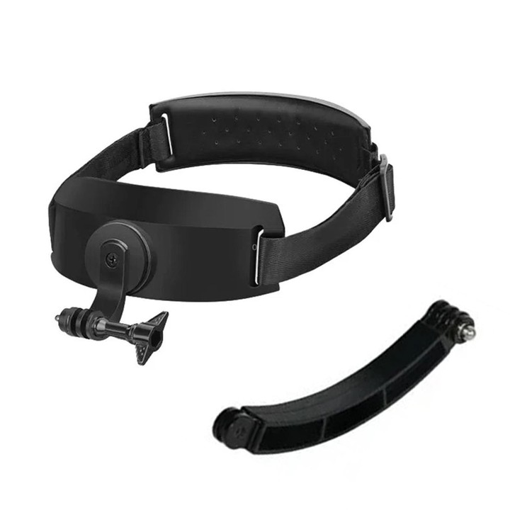 For DJI Action 5 Pro / 4 / 3 Hands-Free Driving Recorder & Sports Camera Mount Head Strap Headband Extended Mount