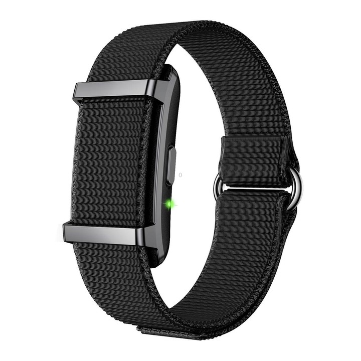 Y25 Screenless BT Smart Bracelet Nylon Strap, Support Sleep / Heart Rate Monitoring / Exercise Data Records(Black)