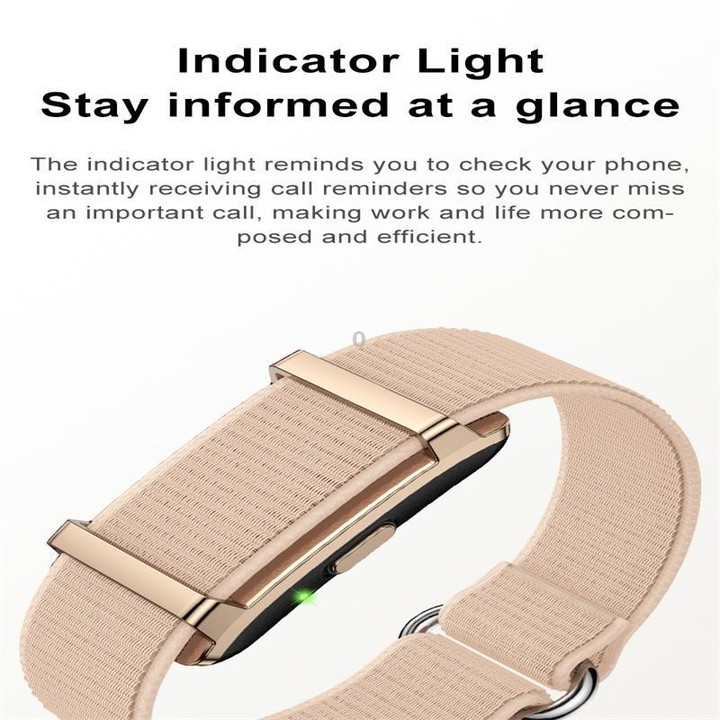 Y25 Screenless BT Smart Bracelet Nylon Strap, Support Sleep / Heart Rate Monitoring / Exercise Data Records(Green)