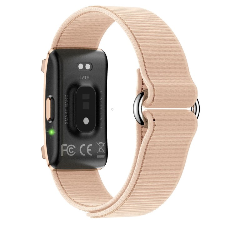 Y25 Screenless BT Smart Bracelet Nylon Strap, Support Sleep / Heart Rate Monitoring / Exercise Data Records(Gold)