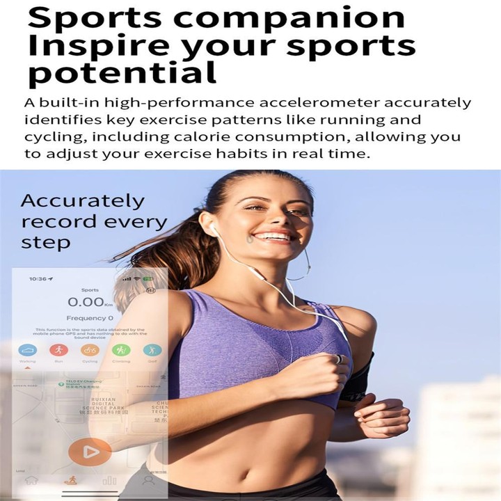 SR16 SIZE 11 Smart Ring, Support Heart Rate / Blood Oxygen / Sleep Monitoring / Multiple Sports Modes(Black)