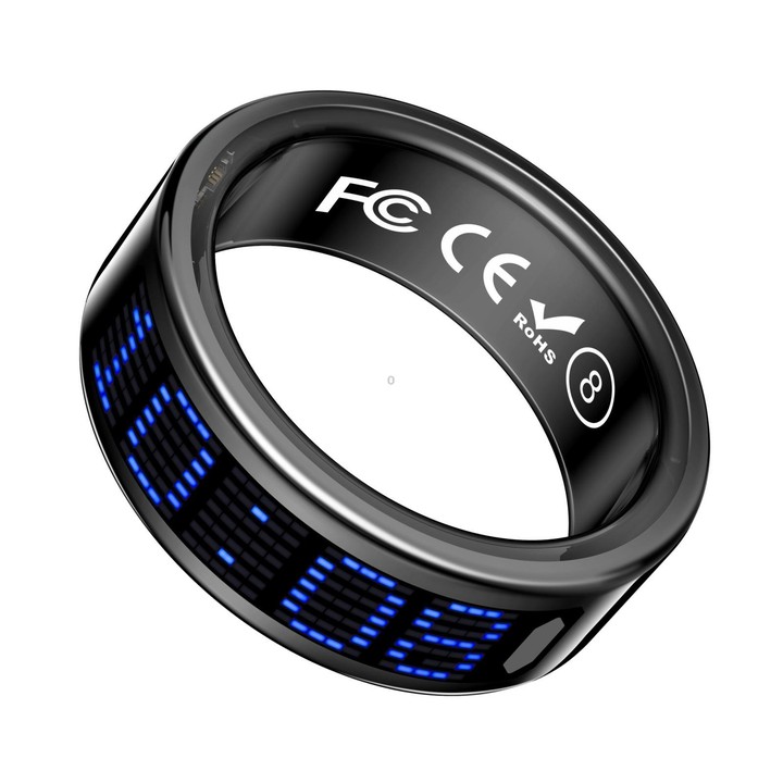 SR16 SIZE 11 Smart Ring, Support Heart Rate / Blood Oxygen / Sleep Monitoring / Multiple Sports Modes(Black)